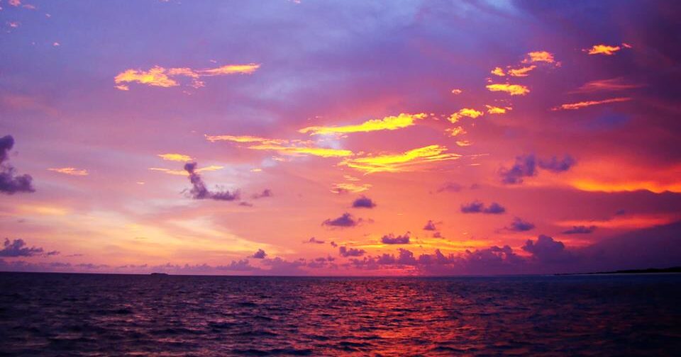 Sunset at Baa Atoll Maldives